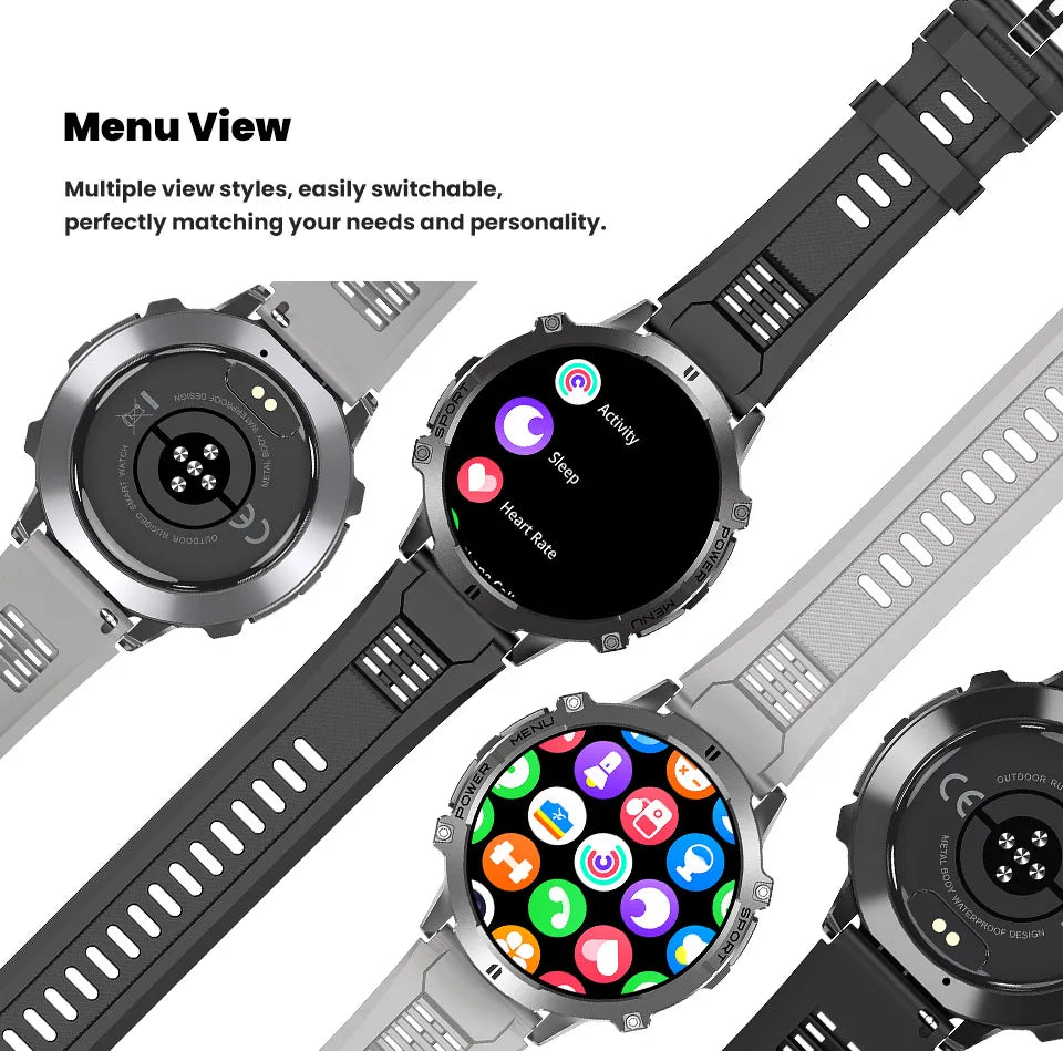 2026 Military Tank X3 Smart Watch | 1000mAh | AMOLED