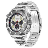 FeelNever Sport Automatic Movement Quartz Watch Stainless Steel Sapphire Crystal Watches Men 500M Waterproof Clocks Reloj Hombre