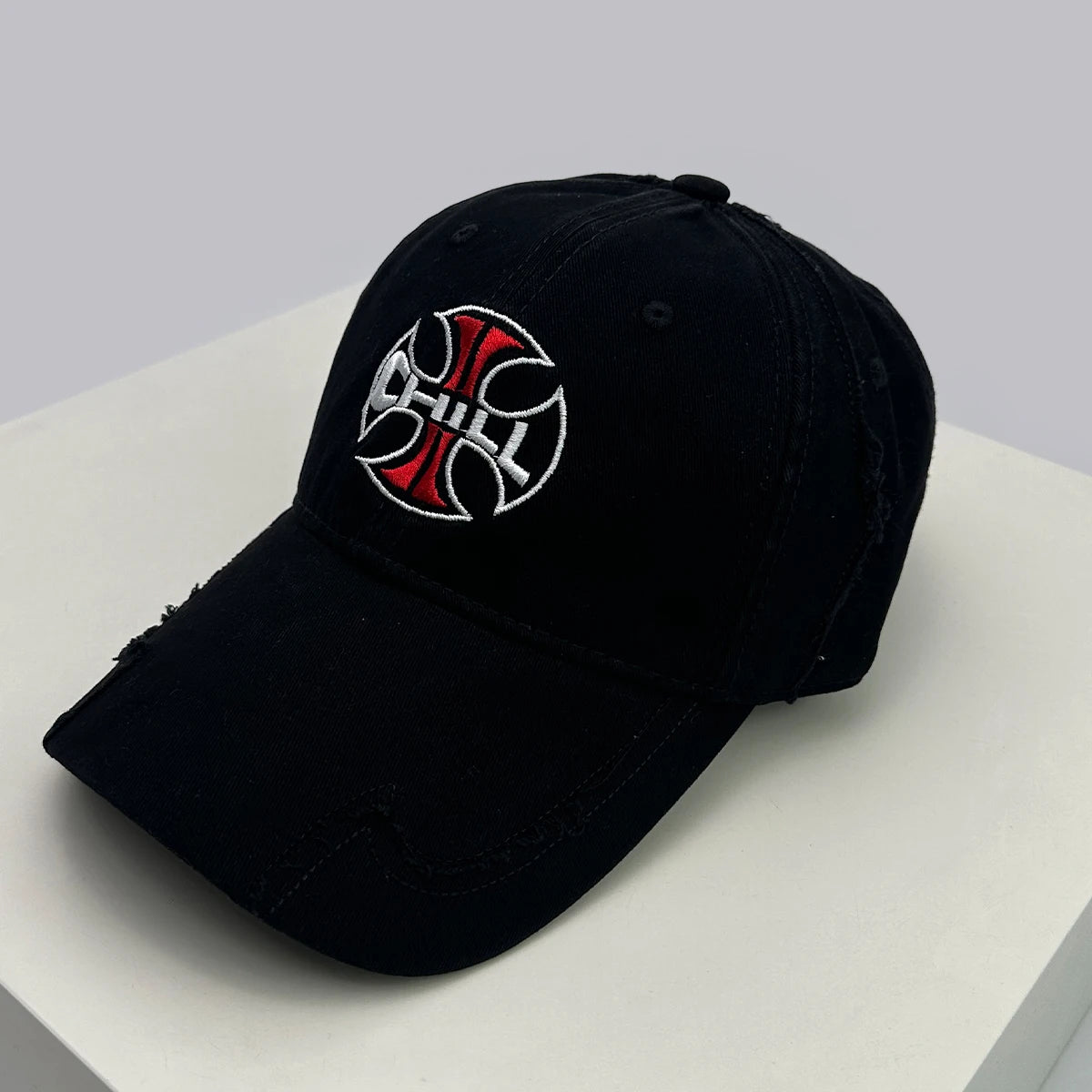 Unisex Cross Embroidery Baseball Cap | Street Style
