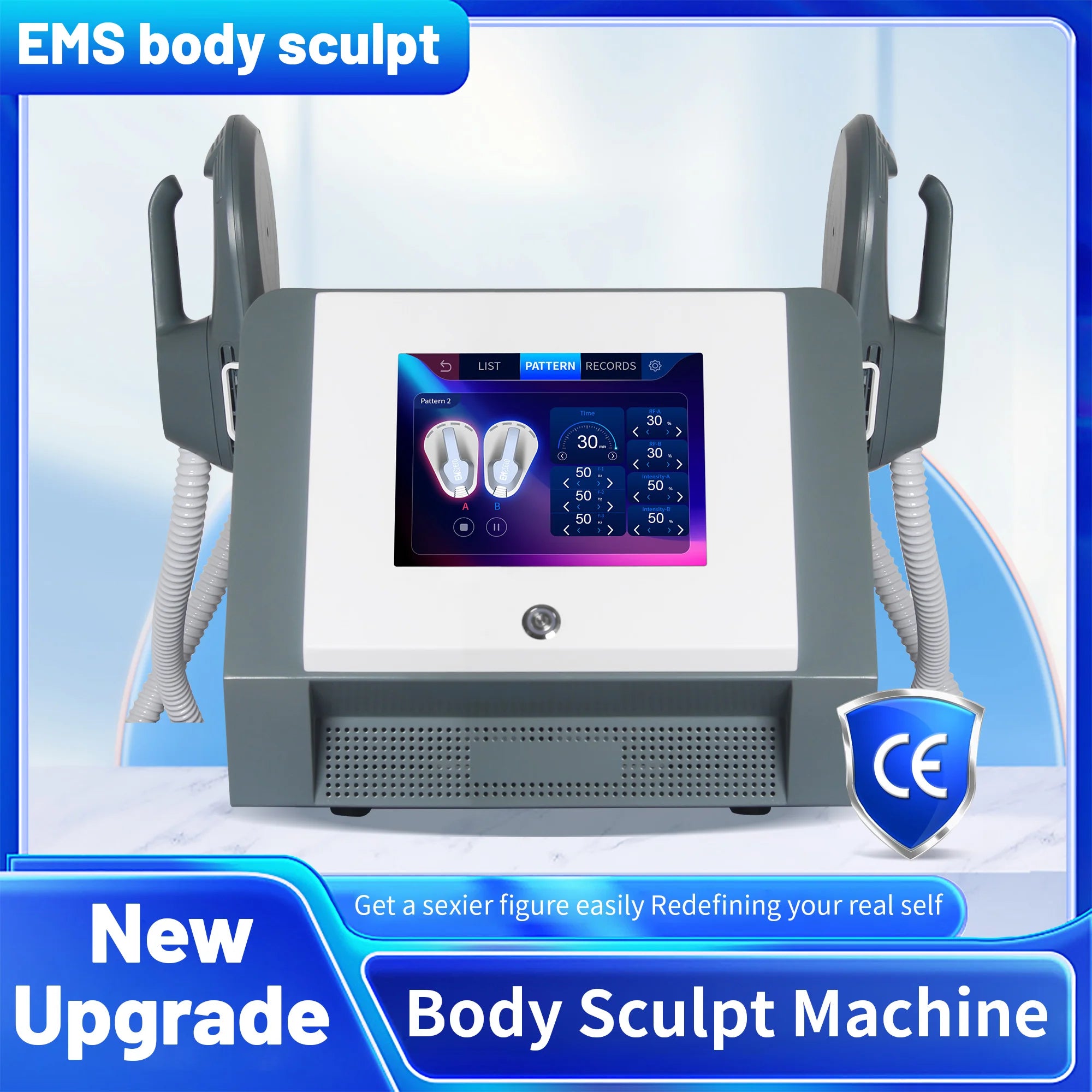 EMS Portable Ems Myoslim Neo Tesla RF Machine Professional Hi-emt Body Sculpt 6500W Muscle Stimulator Slimming