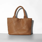 Designer Knitting Fashion Ladies Handbags And PU leather Large-capacity Women's single-shoulder bag Beach Travel Bags