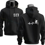 Men's Ski & Snowboard Graphic Hoodie for Fall and Winter