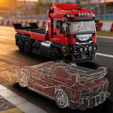 Technical Blocks Truck Sets Trailer Cars Transport Vehicle Creative MOC Building Toys Birthday Gifts Adult 1728Pcs Bricks Model