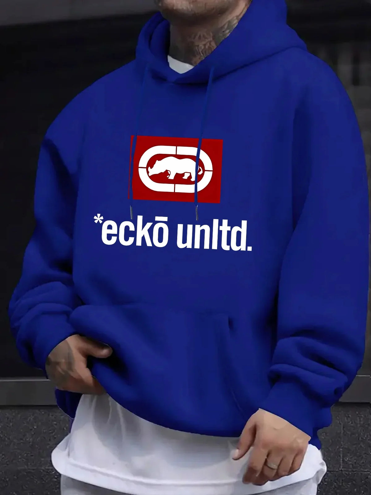 Men's Graphic Fleece Pullover Hoodie