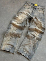 Y2K Harajuku Patchwork Baggy Jeans