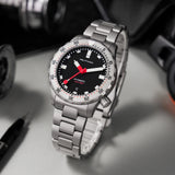 MILITADO ML20 Automatic Diver Watch 39mm PT5000 Mechanical Sapphire 200m Waterproof PVD BGW9 Lume Steel Bracelet Mens Watchs