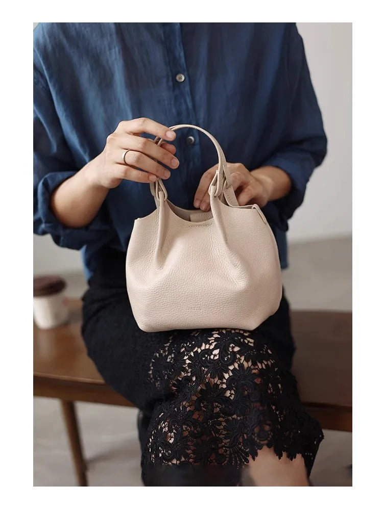 Women Real Leather Crossbody Bags Luxury Small Size Cute Handbag Soft Shoulder Bag 2024 New Arrival Designer Style