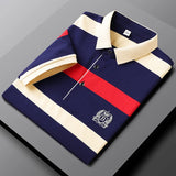 Men's Striped Cotton Polo Shirt | Casual Summer Style
