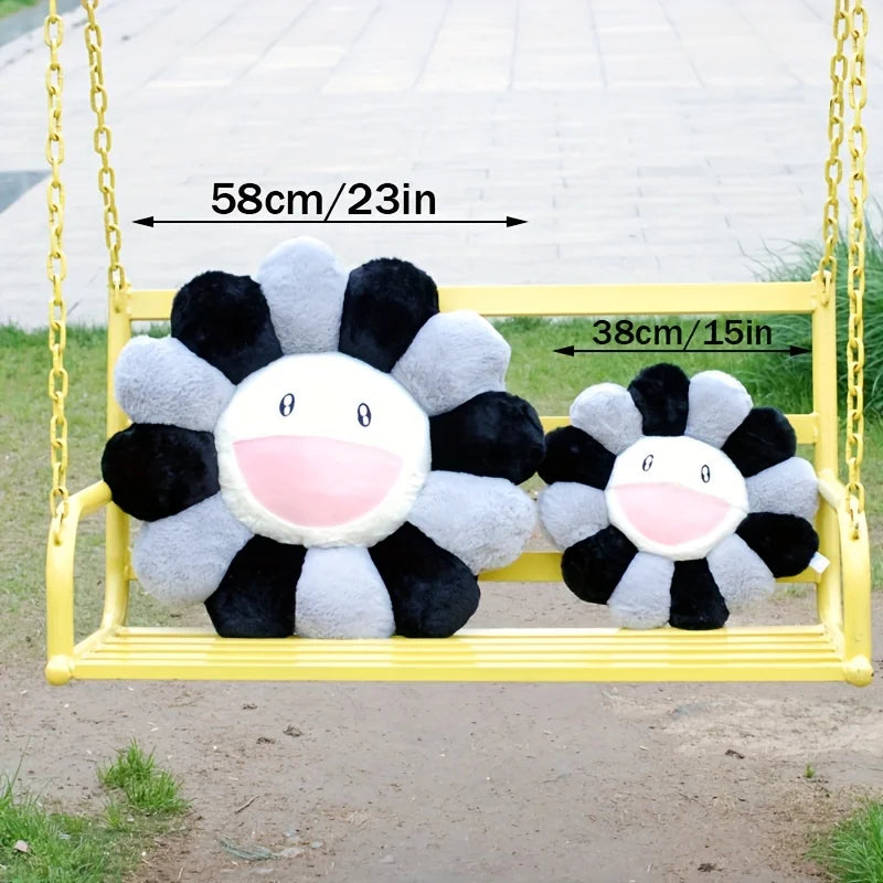Sunflower Plush Cushion – Cheerful Décor Pillow
