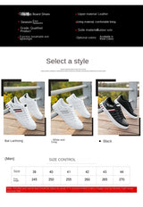 2026 Mens Casual Sneakers New Fashion Lace-up White Shoes Student Comfort Sports Plus Size Vulcanized Shoes Zapatillas De Hombre
