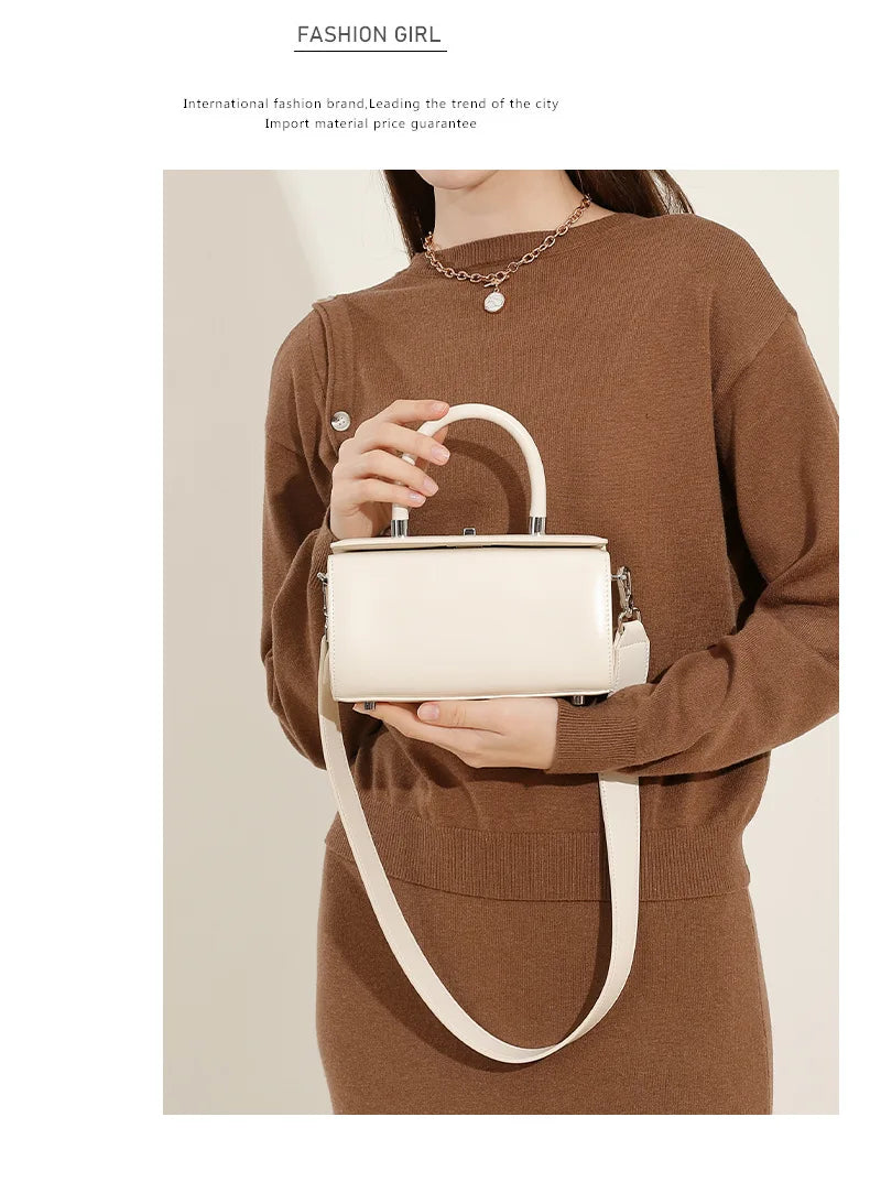 YANATARI Genuine Leather Woman Bag Shoulder Bag Handbags Ladies Crossbody Bags Luxury Designer Minimalism Bag Mini Bag White