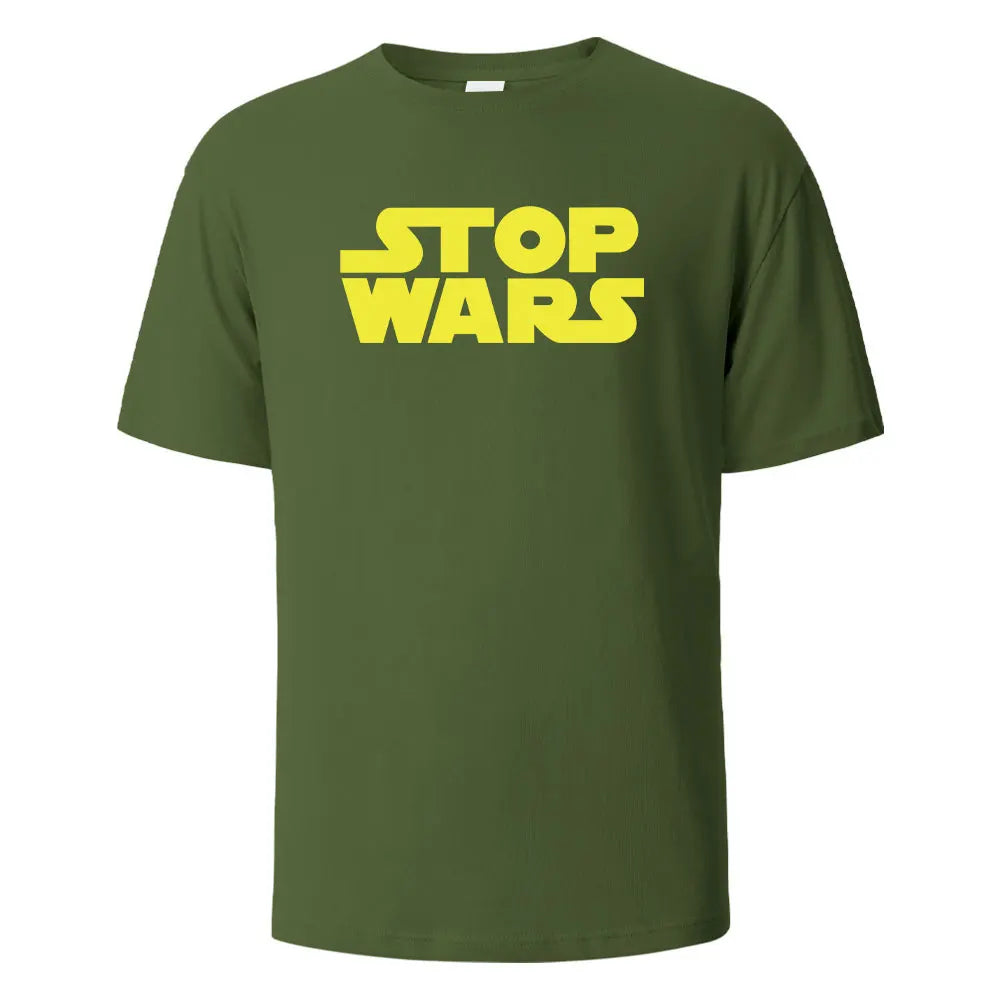 Stop Wars Graphic Cotton T-Shirt