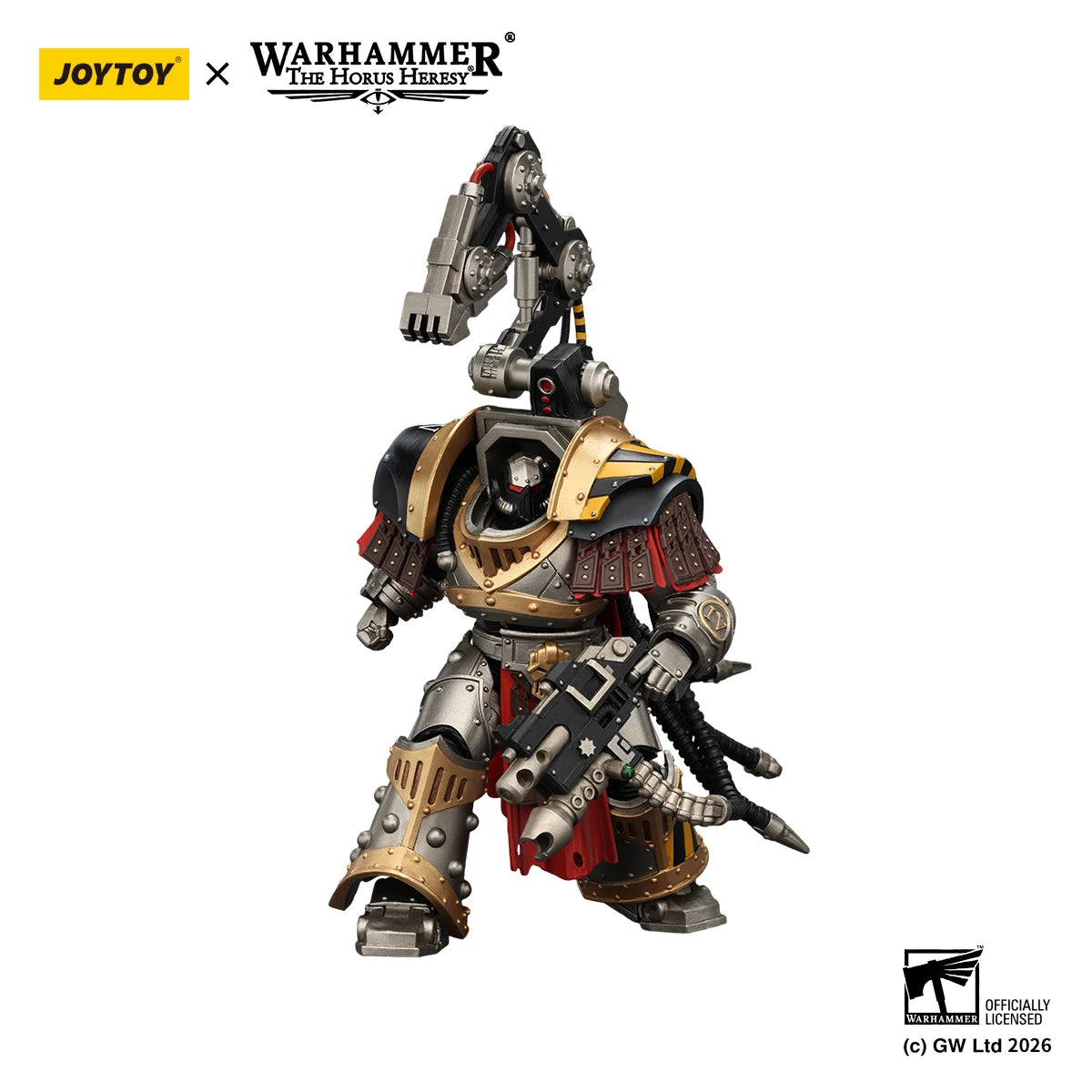 [IN STOCK]JOYTOY Warhammer 40K 1/18 Action Figure Iron Warriors Warsmithwith  Graviton Crusher Hammer figures Toys