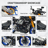 New 1478PCS Racing Motorcycle Building Blocks Kit for Adults DIY Speed Motorbike Model Educational Toy Gift Collectible for Boys