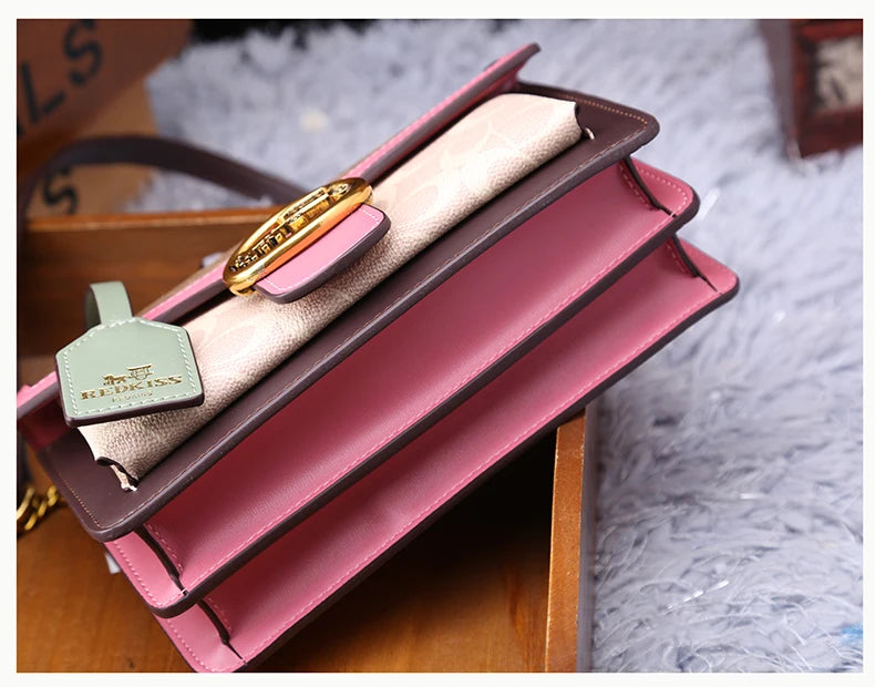 Color-Contrast Designer Crossbody Bag