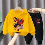 Spring Autumn Children's Clothing Sets Boys Cartoon Sweatshirts and Sweatpants 2pcs Sets Kids Hoodied Sport Pullover Tracksuits