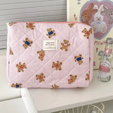 Quilted Bear Floral Cosmetic Bag for Women & Girls