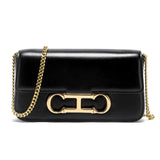 CHCH Women's Chain Bag Summer New Black Shoulder Bag Women's Flip Phone Bag