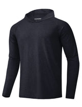Men's UPF 50+ Sun Hoodie — Long Sleeve Quick-Dry Rash Guard