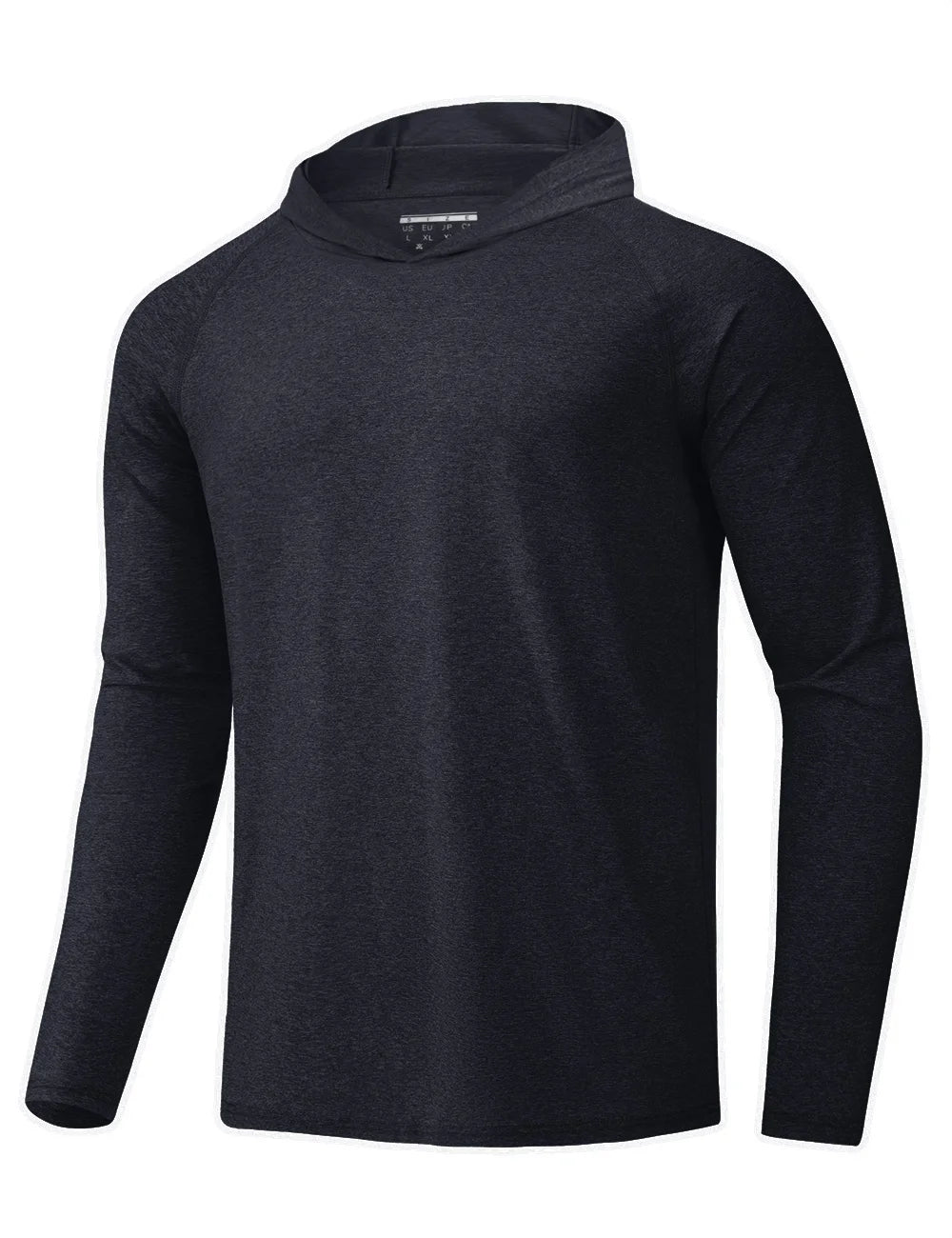 Men's UPF 50+ Sun Hoodie — Long Sleeve Quick-Dry Rash Guard