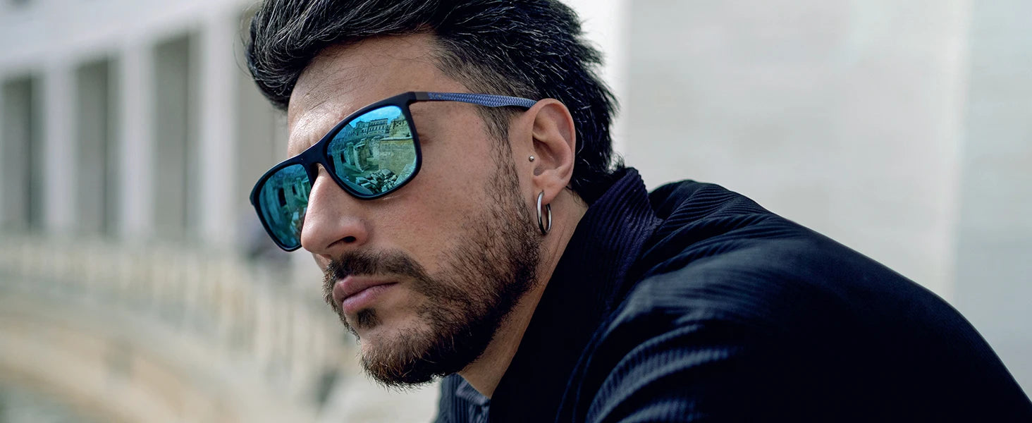ZENOTTIC Square Polarized Sunglasses for Men