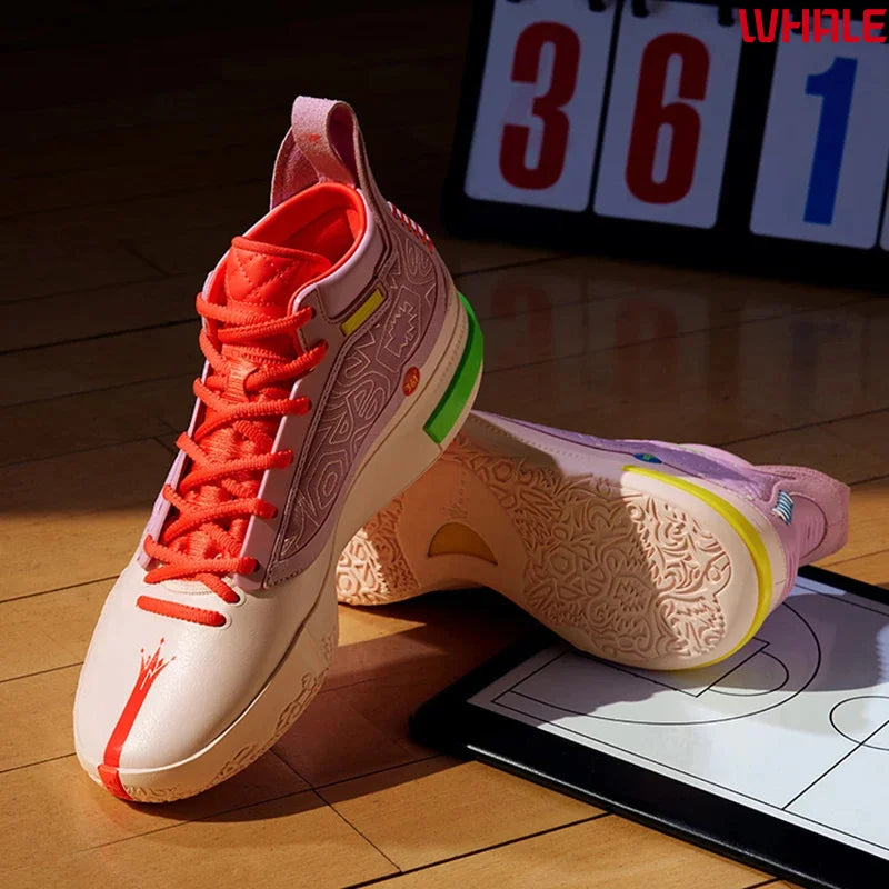 361 Degrees Joker 1 Men Basketball Shoes New Leather Breathable Shock-Absorbing Non-slip Wear-resistant Male Sneakers 672511104F