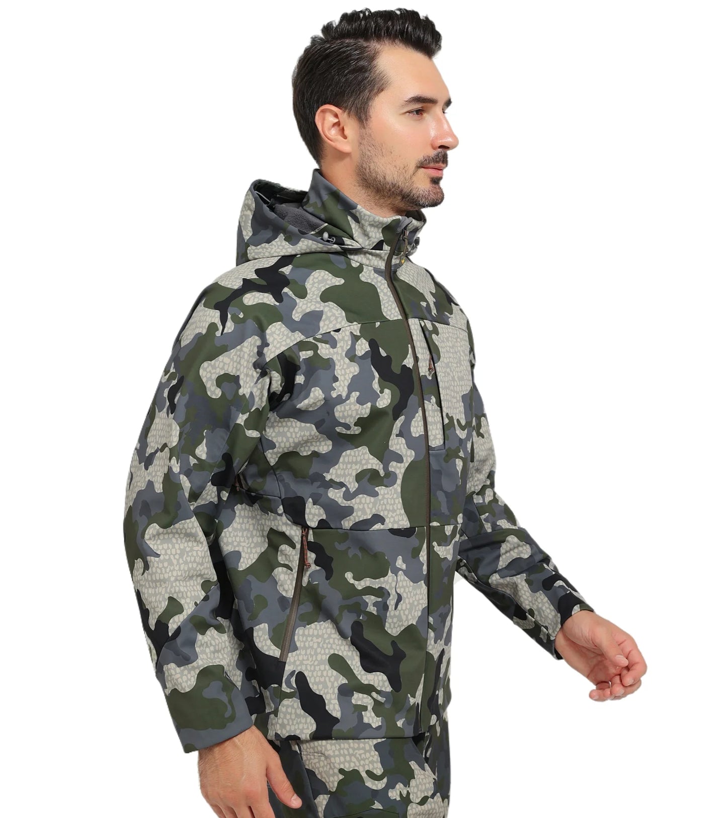 Men's Jetstream 3-in-1 Fleece Hunting Jacket Windproof Waterproof Breathable Lightweight Functional Steam Permeable