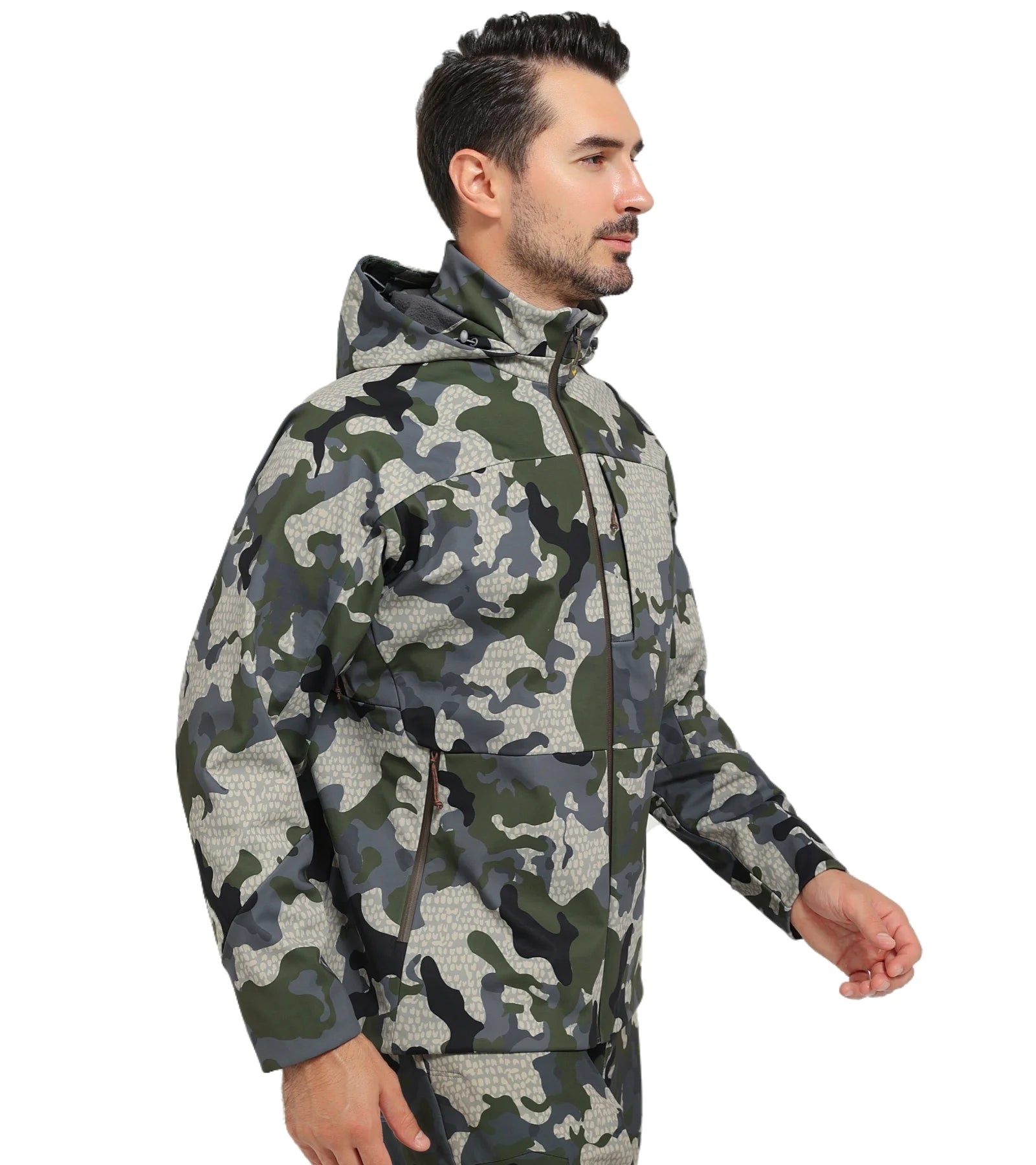 Men's Jetstream 3-in-1 Fleece Hunting Jacket Windproof Waterproof Breathable Lightweight Functional Steam Permeable