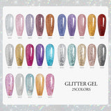 5pcs Venalisa Hema/TPO Free Cat Eye Nail Gel Polish Color Palette Kit Ultra Glitter Diamond Sparkle Soak Off UV LED Varnish Set