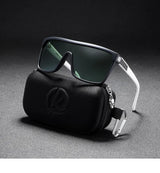 KDEAM One-piece Shape Men Sunglasses Polarized Elastic Paint Surface Sun Glasses Women Suitable Long-lasting Goggles Cat.3