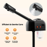 750ml Ozone Facial Steamer Height Adjustable Sprayer 360° Rotatable Movable Skin Care Equipment for Salon Beauty Spa White/Black