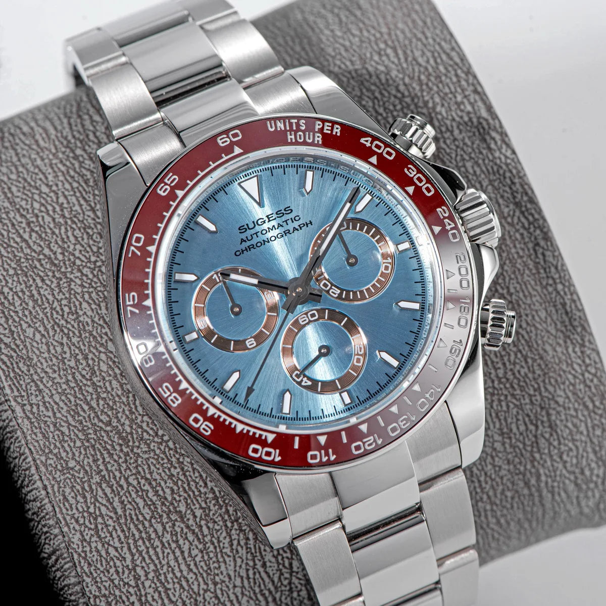 Sugess Panda Chronograph 39mm Automatic Watch