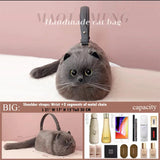 Gray Cat bag Messenger Bag versatile small and cute, fashionable bag Women's Cross bag autumn and winter design