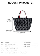 CH Ladies Brand Fashion Alphabet Print Large Capacity Handbag 2026 New Style Elegant Casual Travel High Quality Hand