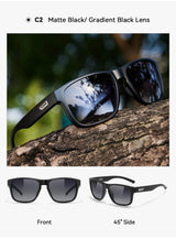 KDEAM XXL Size Men's Polarized Sunglasses Outdoor Sports Goggles Overall Width 155mm Extra Large Sunglass