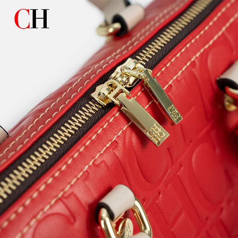 CH Women Handbag Luxury Monogram Embossed Top Handle Bag Shoulder Crossbody Bags For Ladies 2026 Designer High Quality Tote