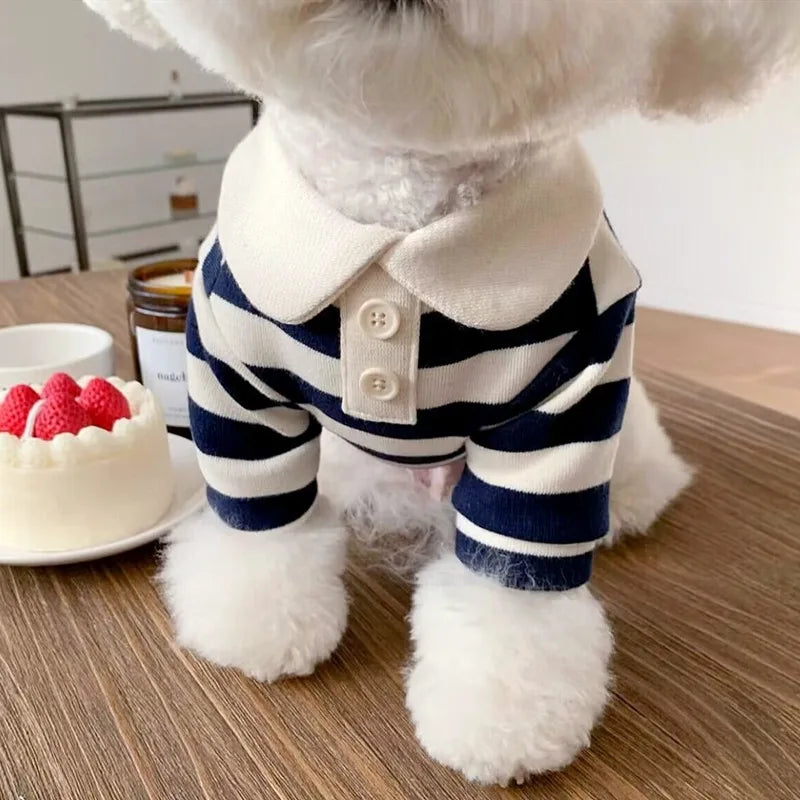 Breathable Cotton Polo Shirt for Dogs | Yorkie & Chihuahua