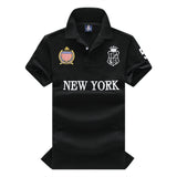 Men's New York Royal Cotton Polo | Contrast Design