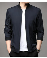 Men’s Classic Baseball Collar Casual Jacket