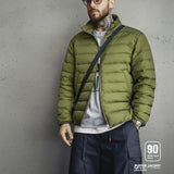Maden Men's Lightweight Down Jacket | Stand Collar Puffer