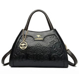 Luxury Handbag Fashion Print Large Capacity Soft Leather Women Shoulder Crossbody Bag Leisure Designer Ladies Purses and Handbag
