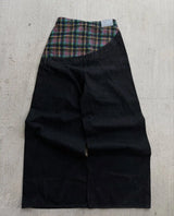Unisex Y2K Plaid Baggy Jeans