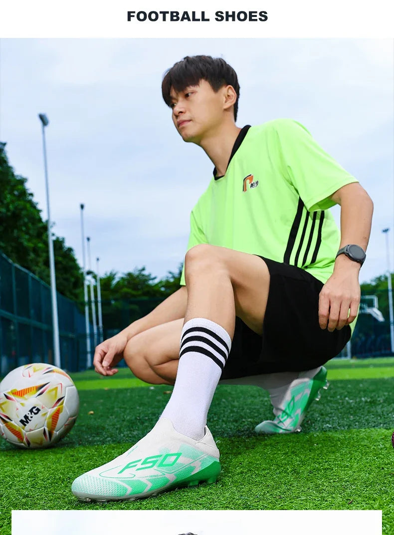 Men's Football Boots – Lace-Up Soccer Cleats