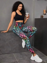 Women's 3D Tie-Dye Seamless Push-Up Leggings