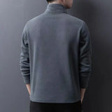 Men’s Fleece Half-Zip Stand-Collar Sweatshirt