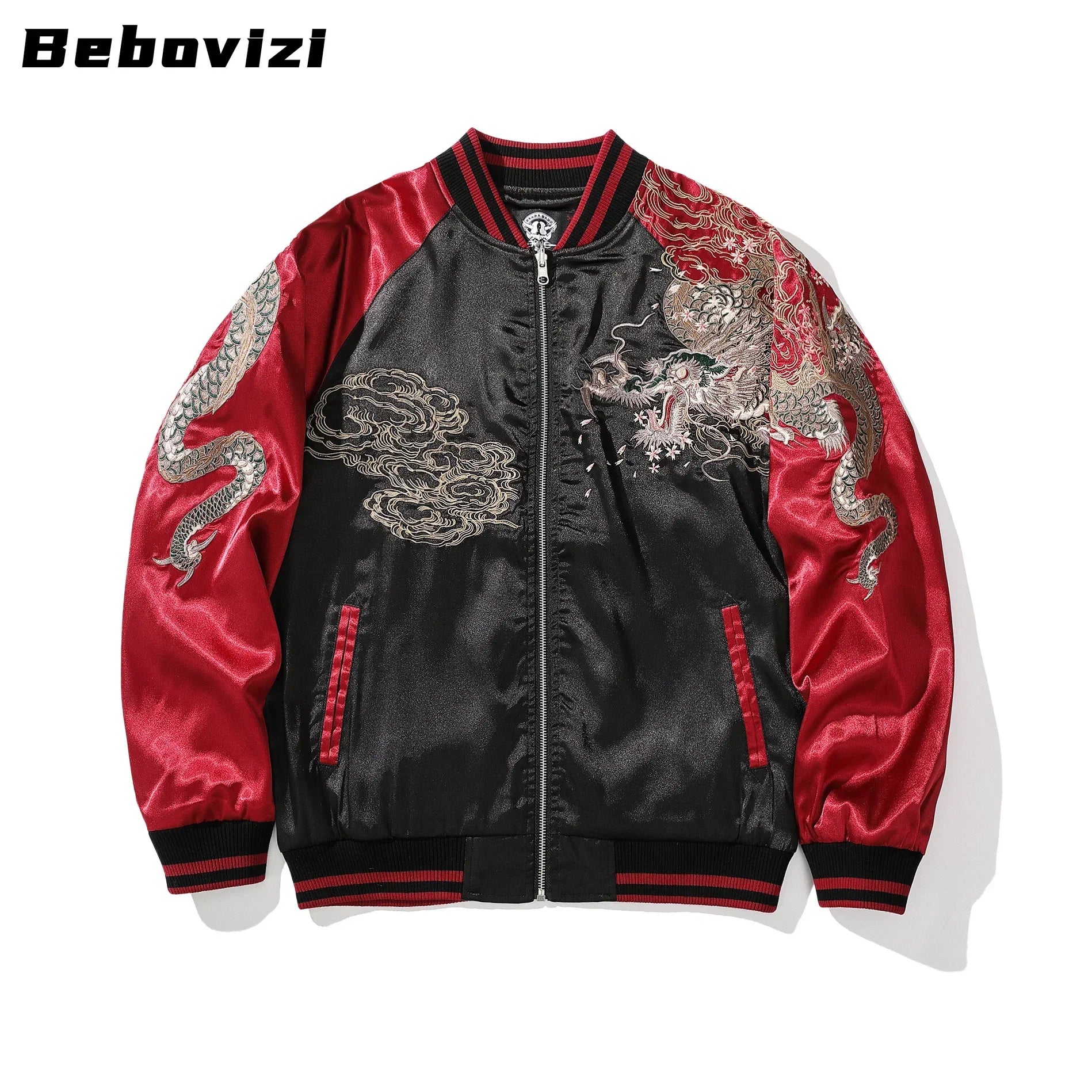 Dragon Embroidered Harajuku Jacket