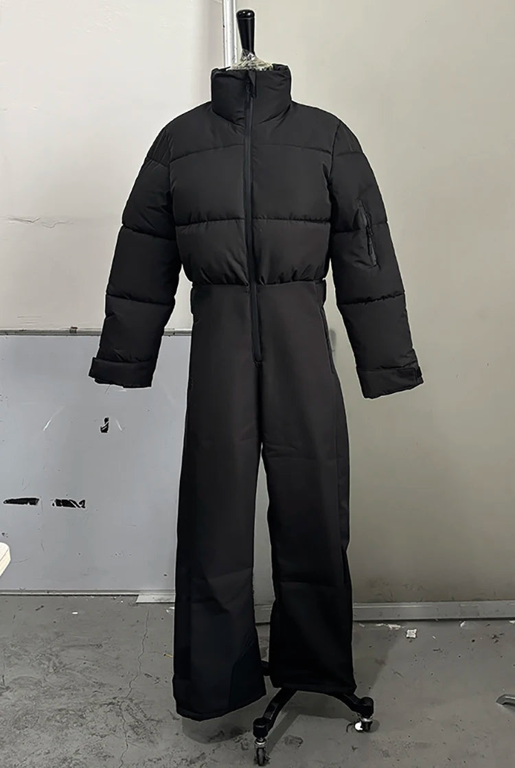 Women’s Faux Fur Hooded Ski Jumpsuit | Waterproof Winter Romper
