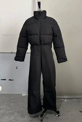 Women’s Faux Fur Hooded Ski Jumpsuit | Waterproof Winter Romper