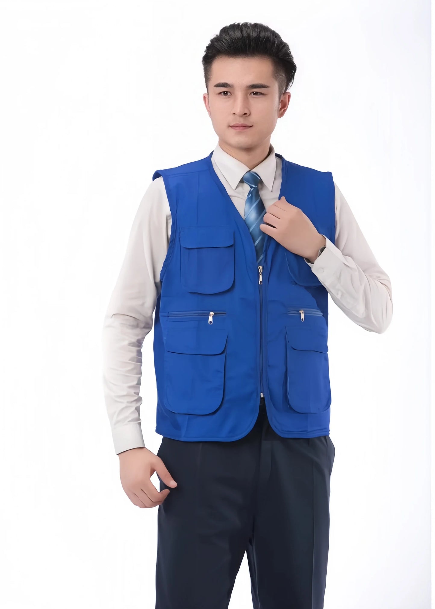 Men's Multi-Pocket Safari Vest – Lightweight All-Season Outerwear