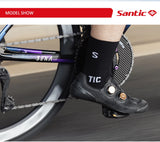 Santic Road Cycling Shoes Carbon Fiber Road Lock Shoes 14 Hardness Competition Ultra Light Cycling Shoes Suitable
